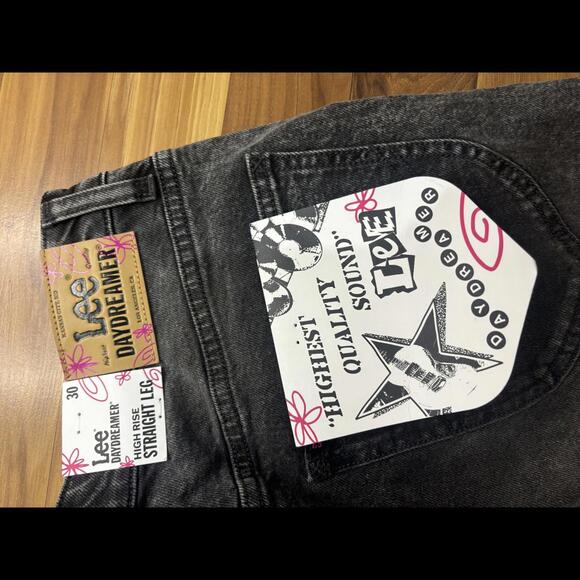 Lee Daydreamer High Rise Straight Leg Jeans - Size 30 - Picture 6 of 7